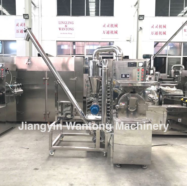 WLF herbal leaf vegetable dry garlic crushing machine hammer milling machine grinding machine