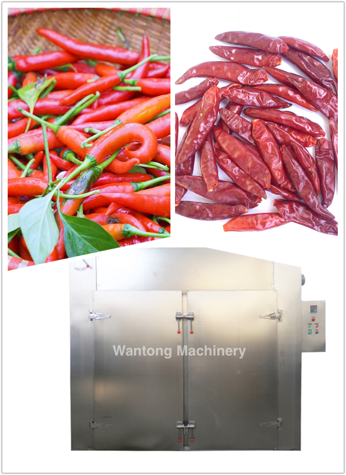 Chili Dryer Machine Vegetable Hot Air Drying Machine