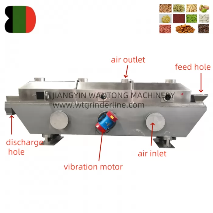 ZG99 vibrating fluid bed dryer For Seed